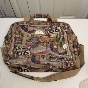 Route 66 Navigator Carry On, Overnight Travel Bag, 15x11x4 Tapestry